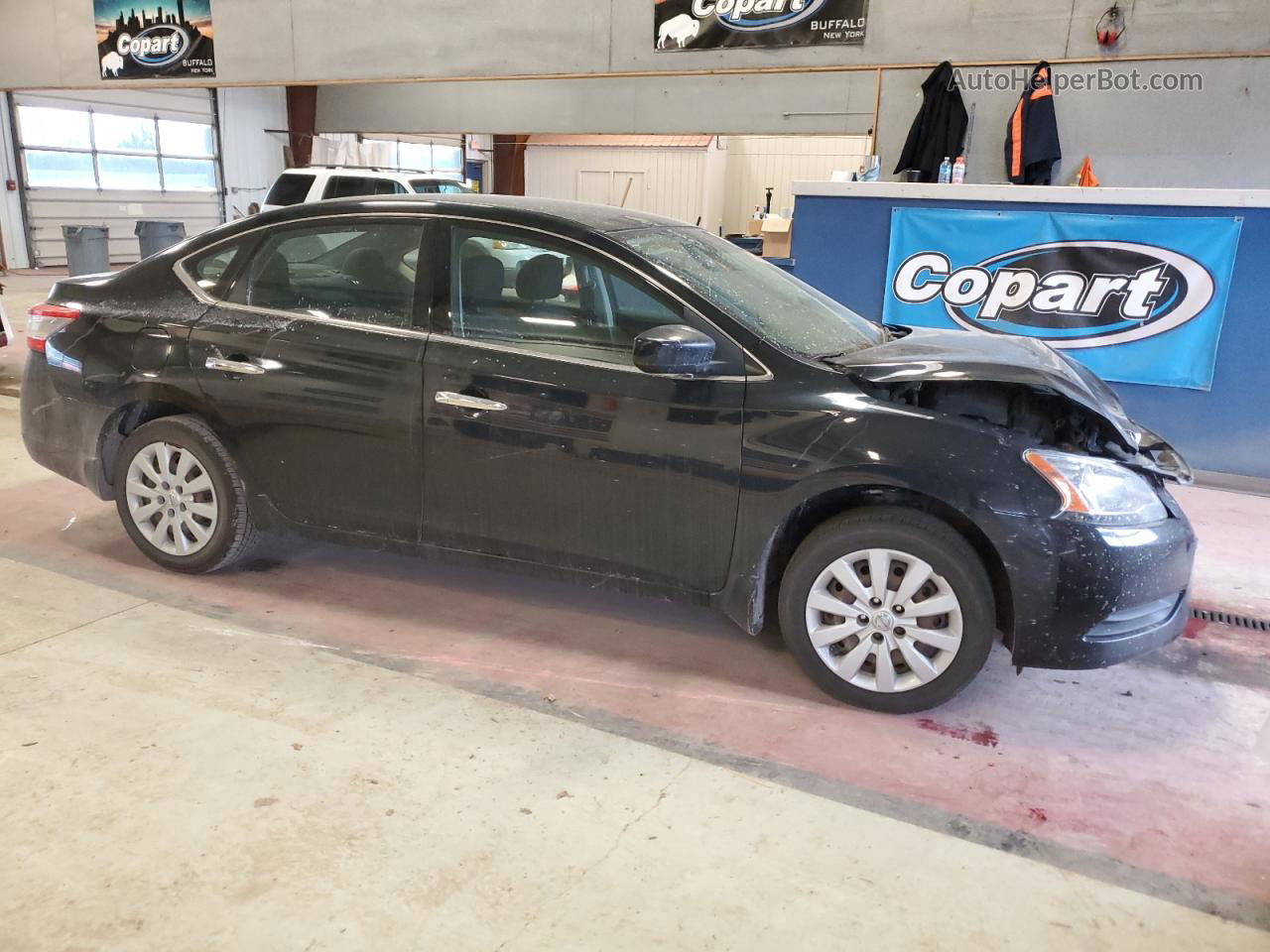 2014 Nissan Sentra S Black vin: 3N1AB7AP5EL671034