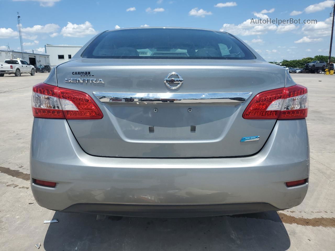 2014 Nissan Sentra S Серебряный vin: 3N1AB7AP5EL685256