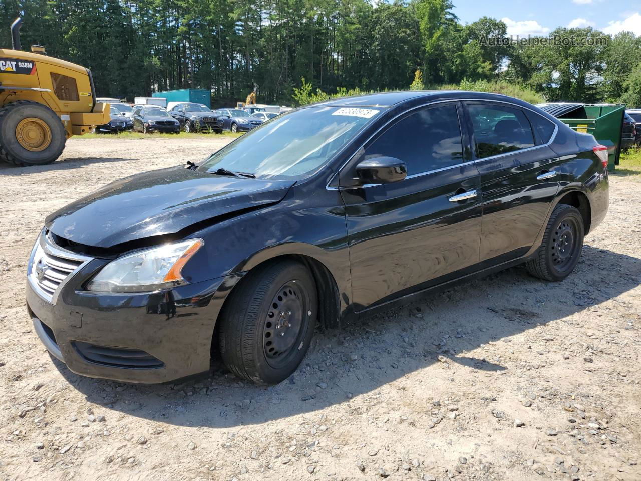 2014 Nissan Sentra S Черный vin: 3N1AB7AP5EL693518