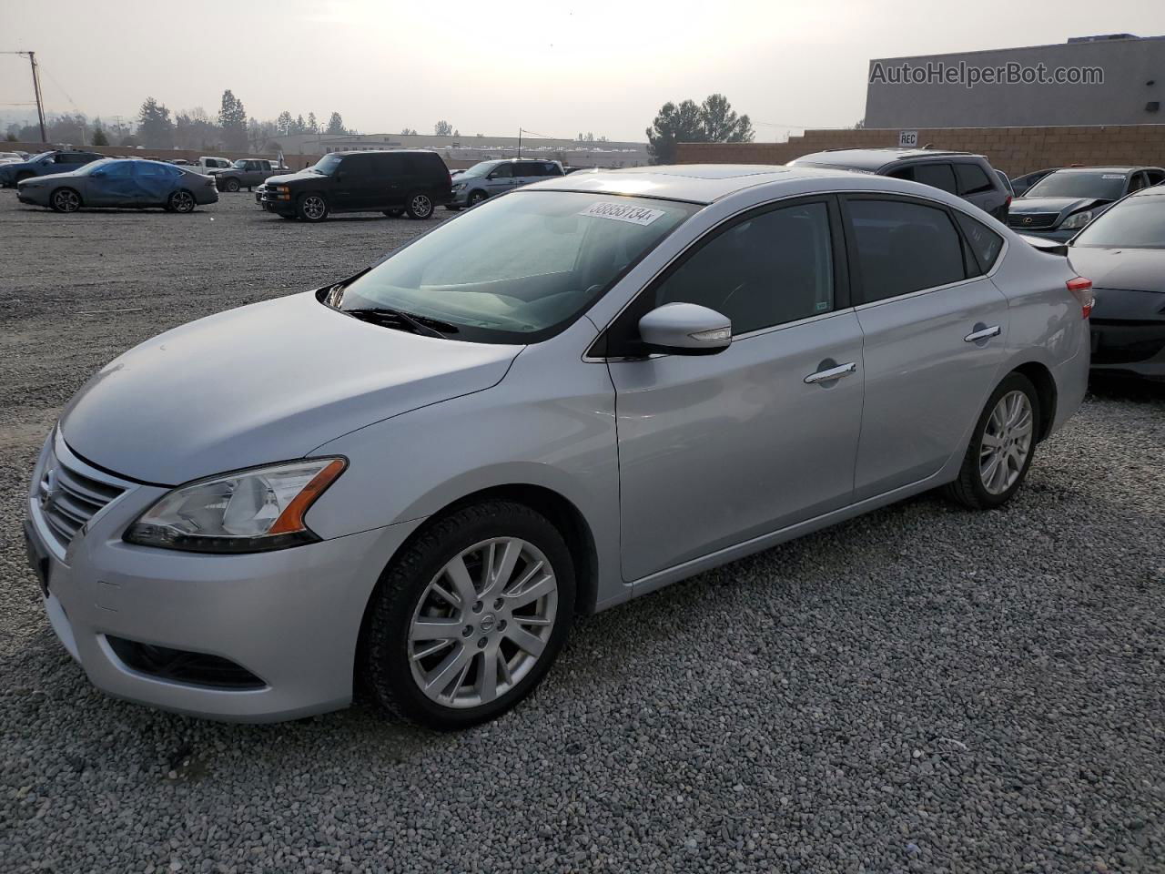 2014 Nissan Sentra S Silver vin: 3N1AB7AP5EY207986