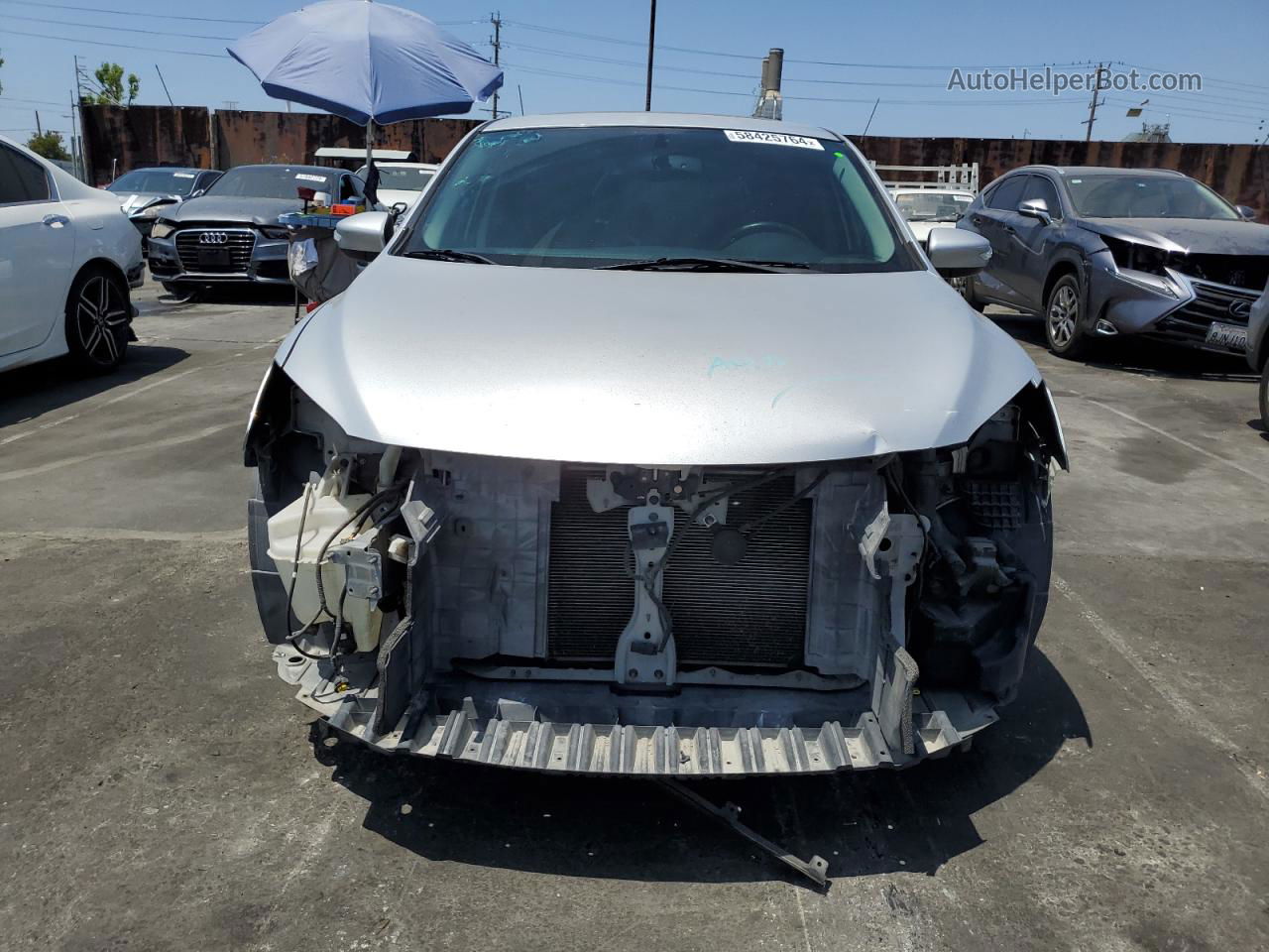 2014 Nissan Sentra S Silver vin: 3N1AB7AP5EY207986