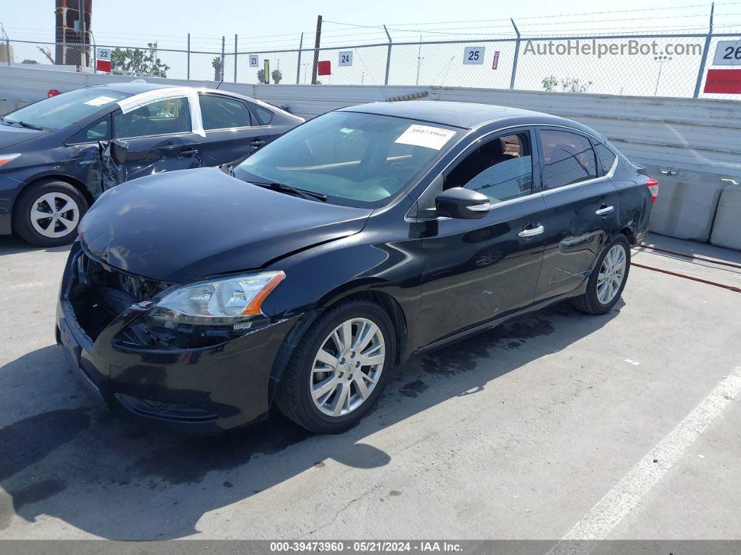 2014 Nissan Sentra Sl Black vin: 3N1AB7AP5EY208491