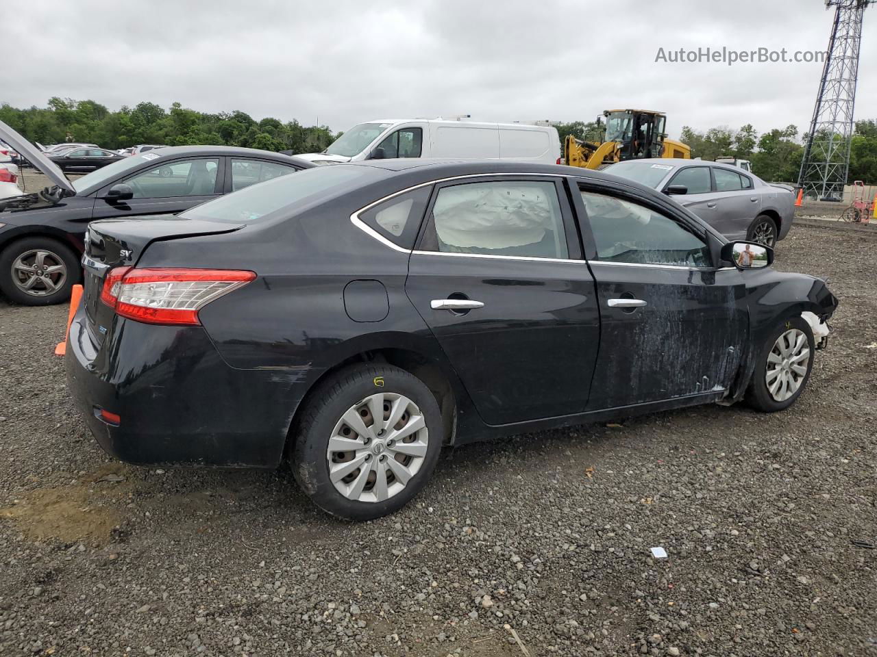 2014 Nissan Sentra S Черный vin: 3N1AB7AP5EY208846