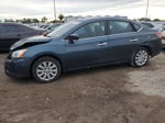 2014 Nissan Sentra S Blue vin: 3N1AB7AP5EY219927