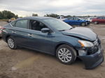 2014 Nissan Sentra S Blue vin: 3N1AB7AP5EY219927