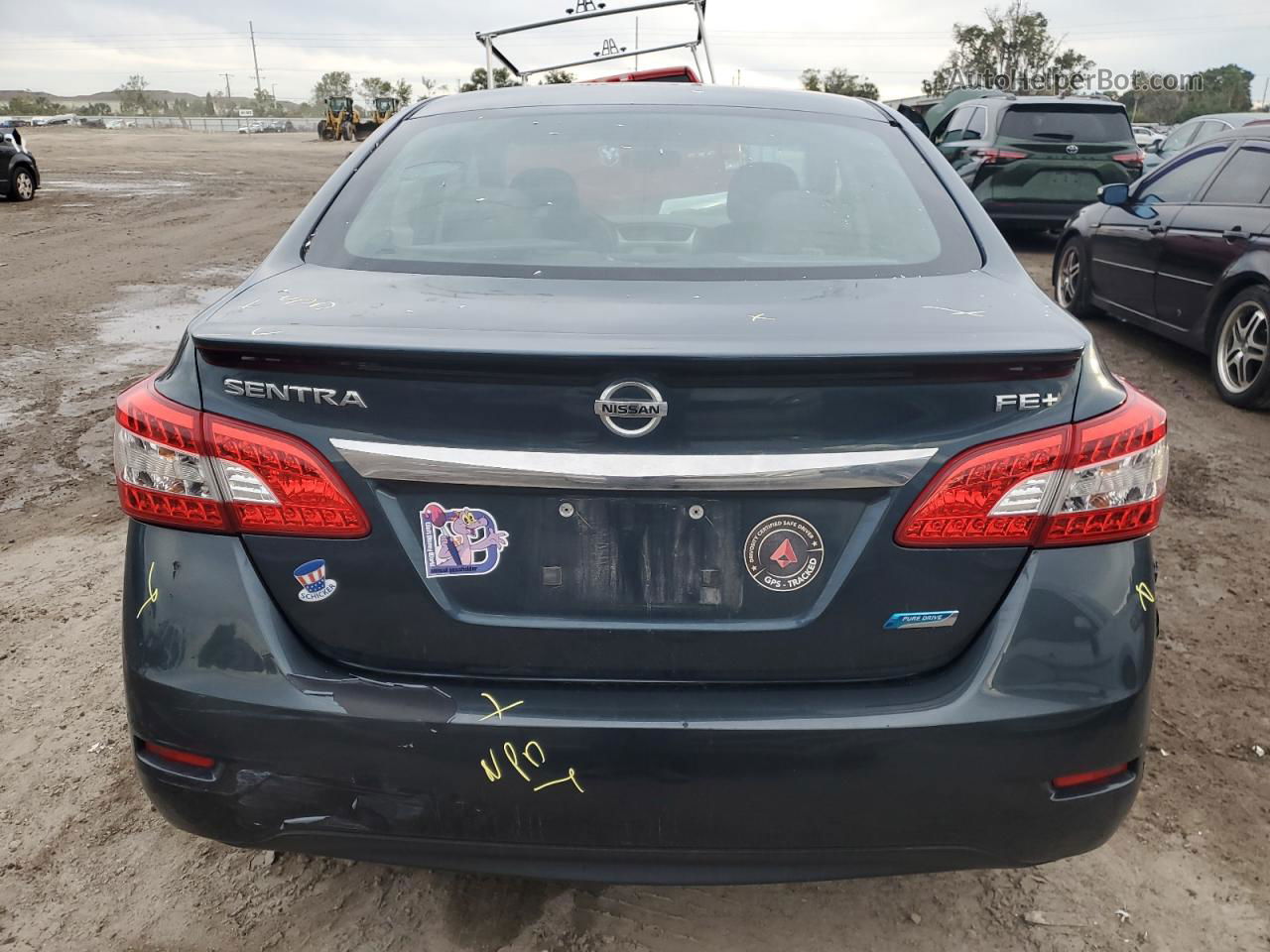 2014 Nissan Sentra S Blue vin: 3N1AB7AP5EY219927