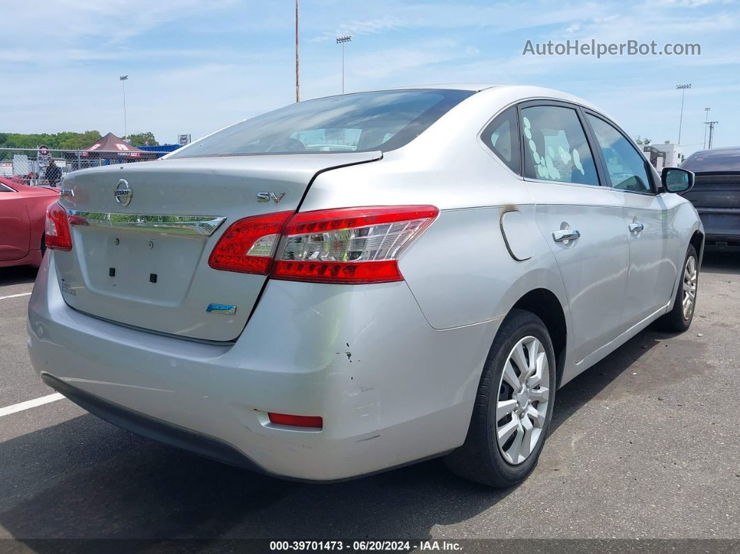 2014 Nissan Sentra Fe+ S/fe+ Sv/s/sl/sr/sv Silver vin: 3N1AB7AP5EY236937