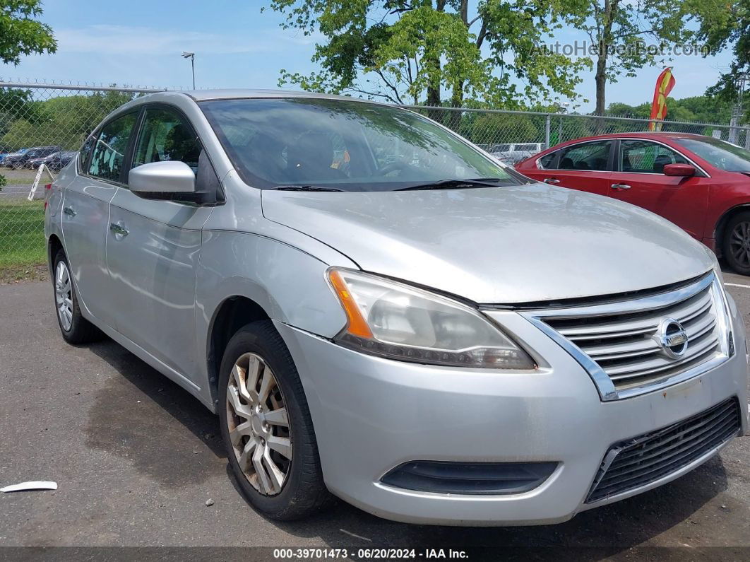 2014 Nissan Sentra Fe+ S/fe+ Sv/s/sl/sr/sv Silver vin: 3N1AB7AP5EY236937