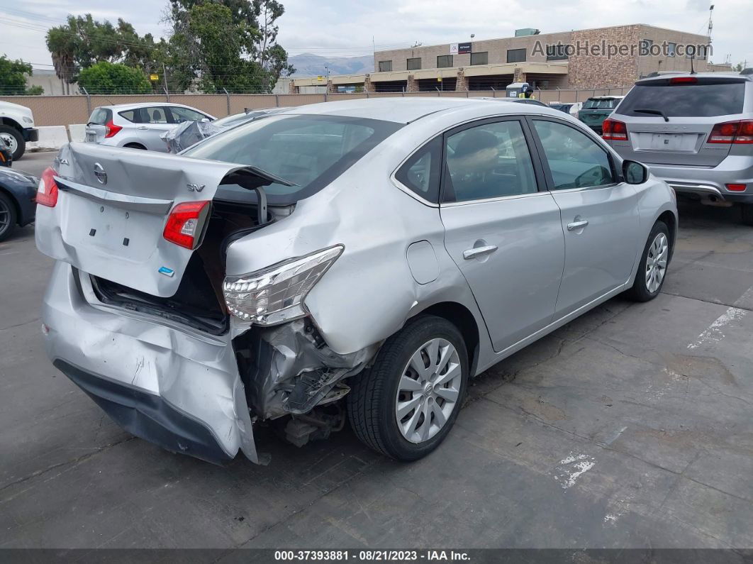 2014 Nissan Sentra S/fe+ S/sv/fe+ Sv/sr/sl Silver vin: 3N1AB7AP5EY237439