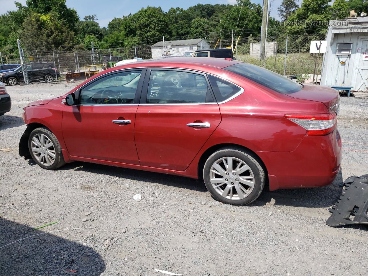 2014 Nissan Sentra S Red vin: 3N1AB7AP5EY280159