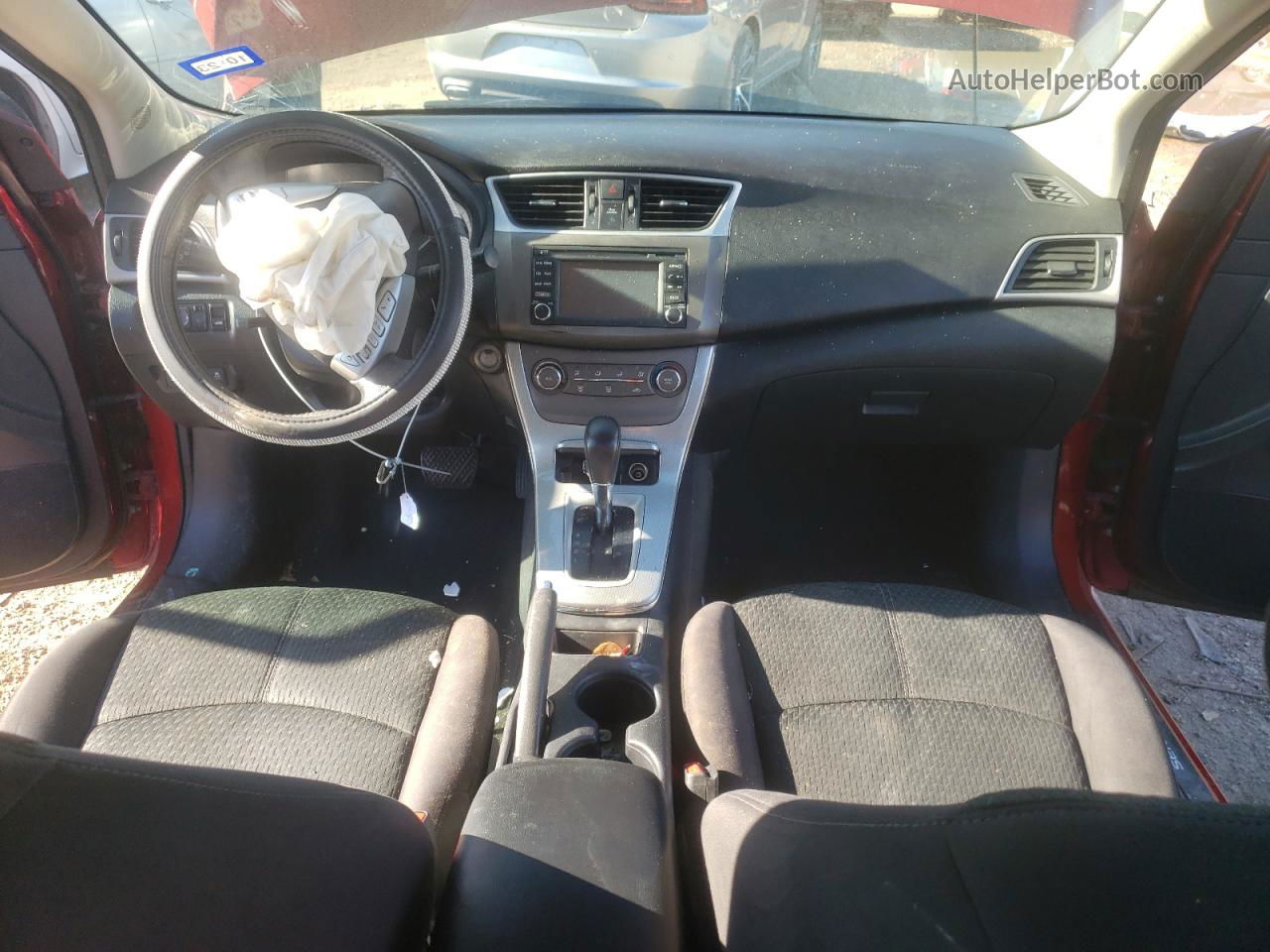 2014 Nissan Sentra S Красный vin: 3N1AB7AP5EY282820