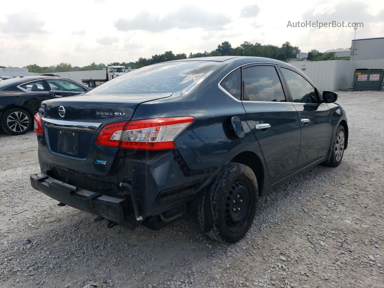 2014 Nissan Sentra S Синий vin: 3N1AB7AP5EY290609