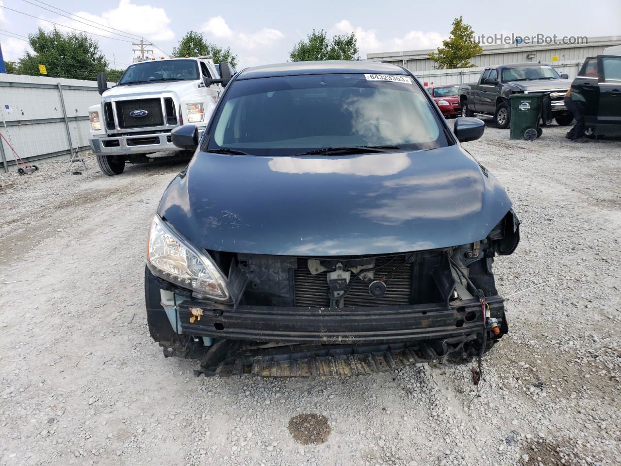 2014 Nissan Sentra S Blue vin: 3N1AB7AP5EY290609