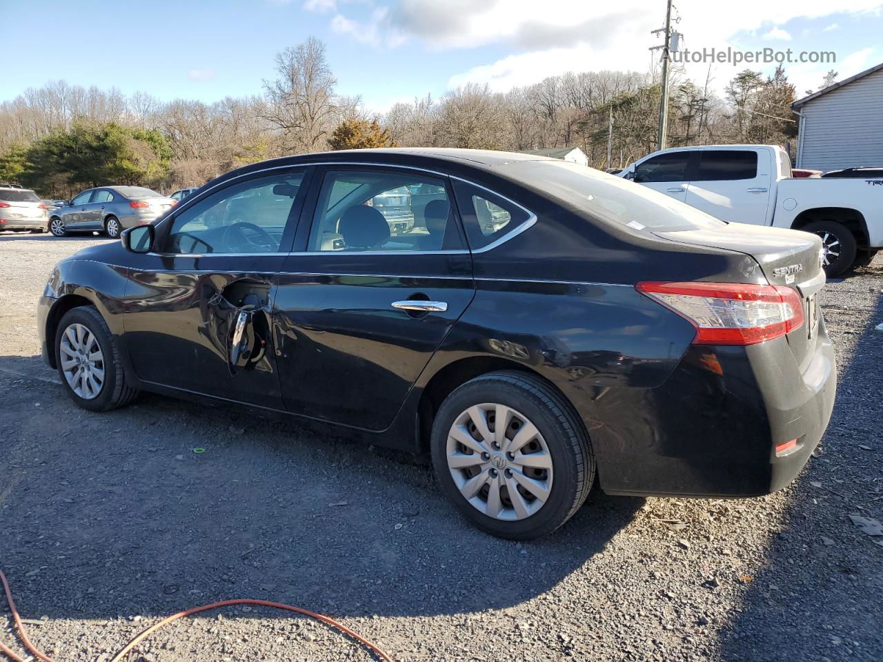 2014 Nissan Sentra S Black vin: 3N1AB7AP5EY303472