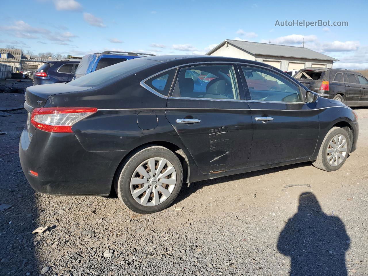 2014 Nissan Sentra S Black vin: 3N1AB7AP5EY303472