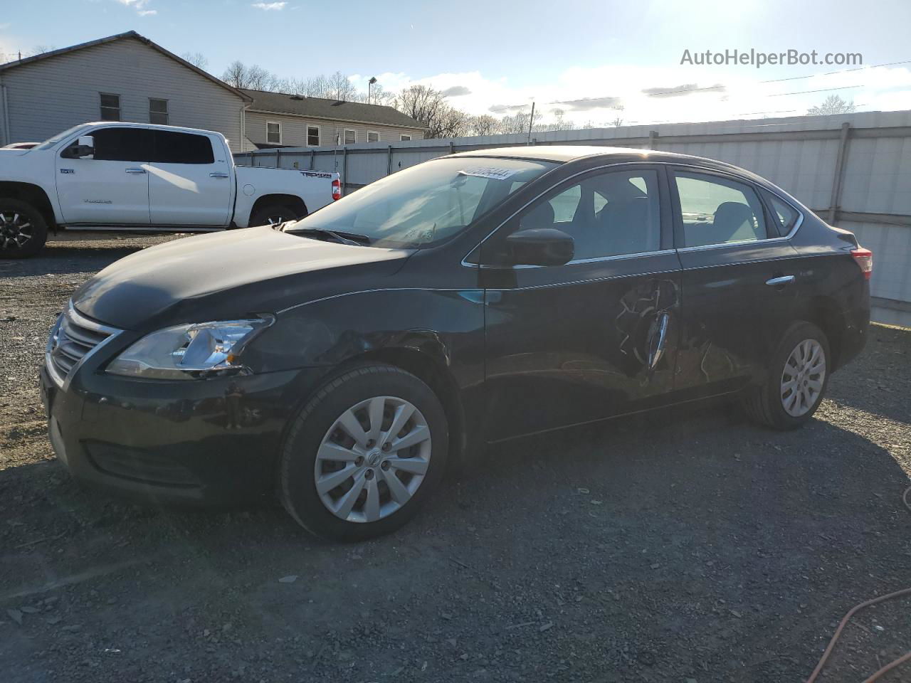 2014 Nissan Sentra S Black vin: 3N1AB7AP5EY303472