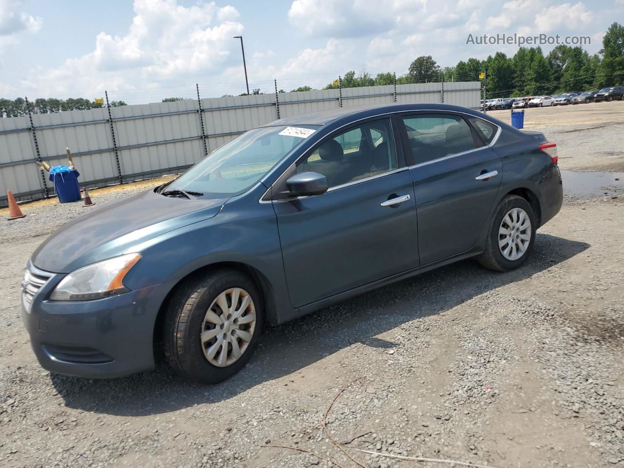 2014 Nissan Sentra S Blue vin: 3N1AB7AP5EY312673