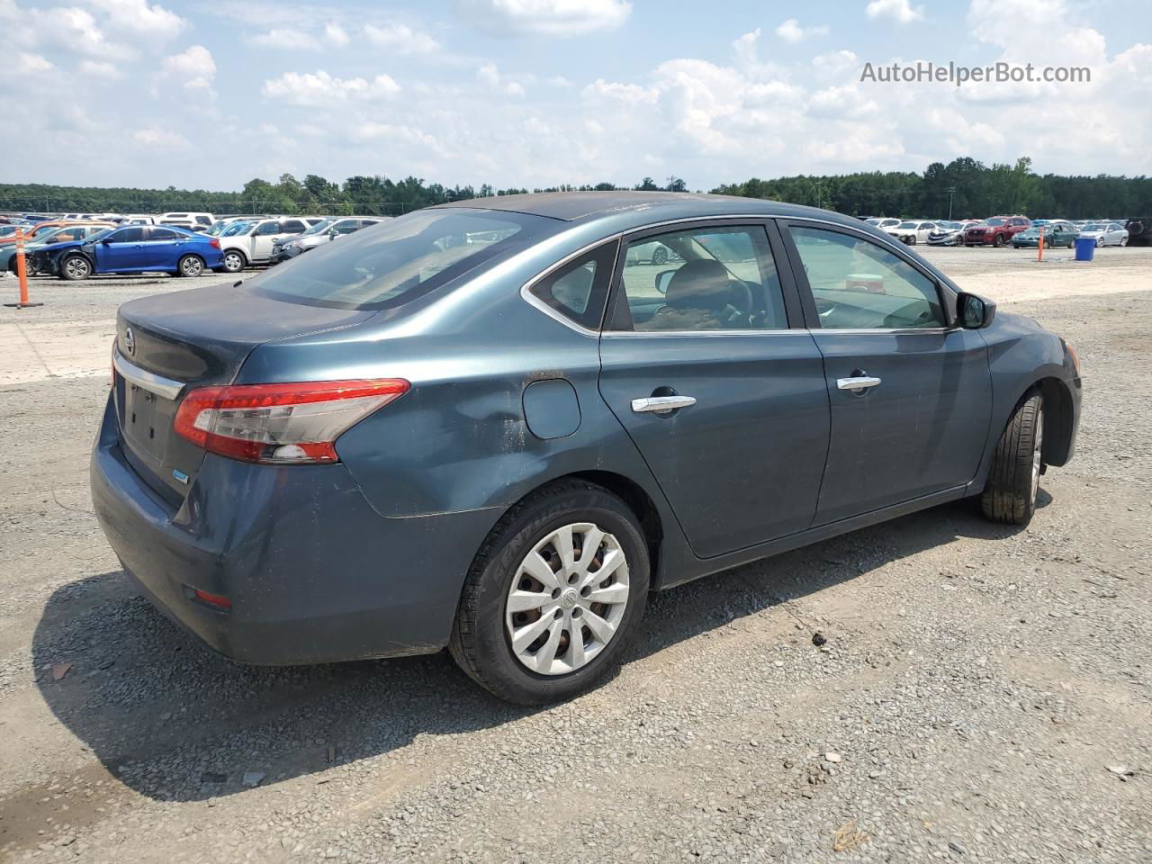 2014 Nissan Sentra S Blue vin: 3N1AB7AP5EY312673