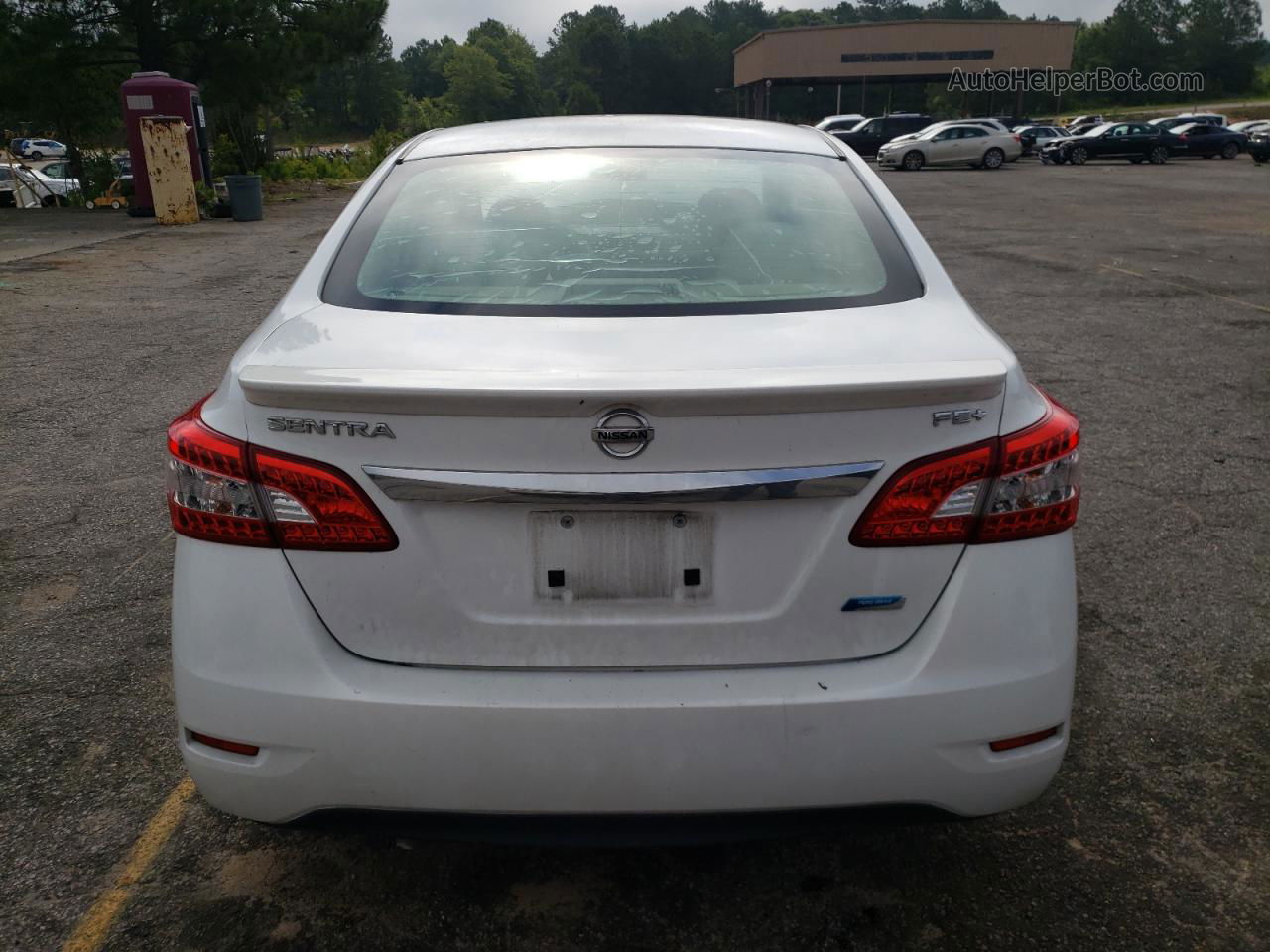 2014 Nissan Sentra S White vin: 3N1AB7AP5EY332163