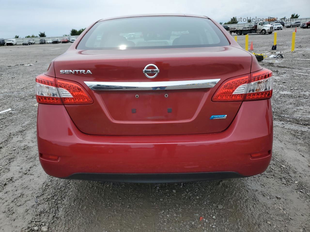 2014 Nissan Sentra S Red vin: 3N1AB7AP5EY338626