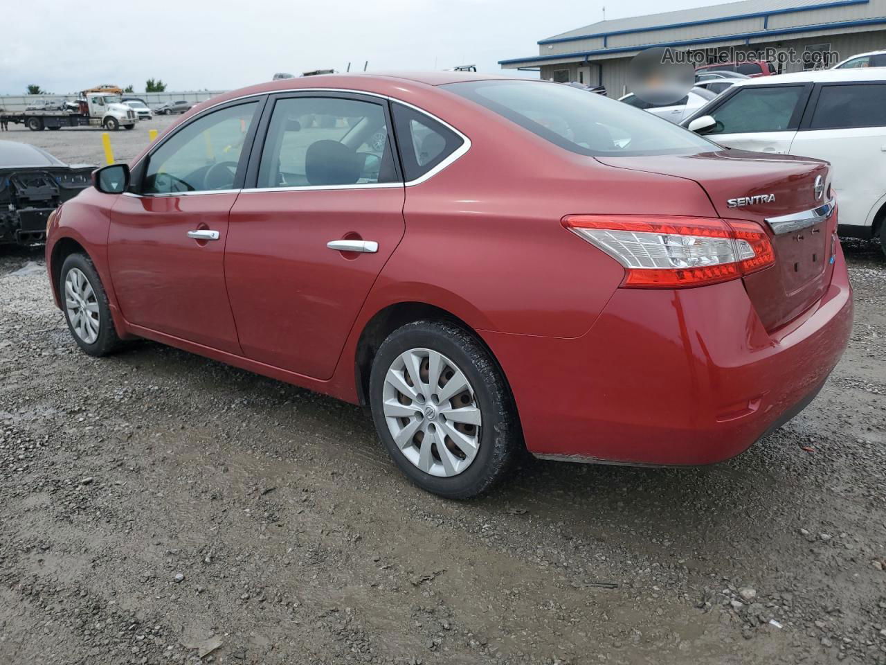 2014 Nissan Sentra S Red vin: 3N1AB7AP5EY338626