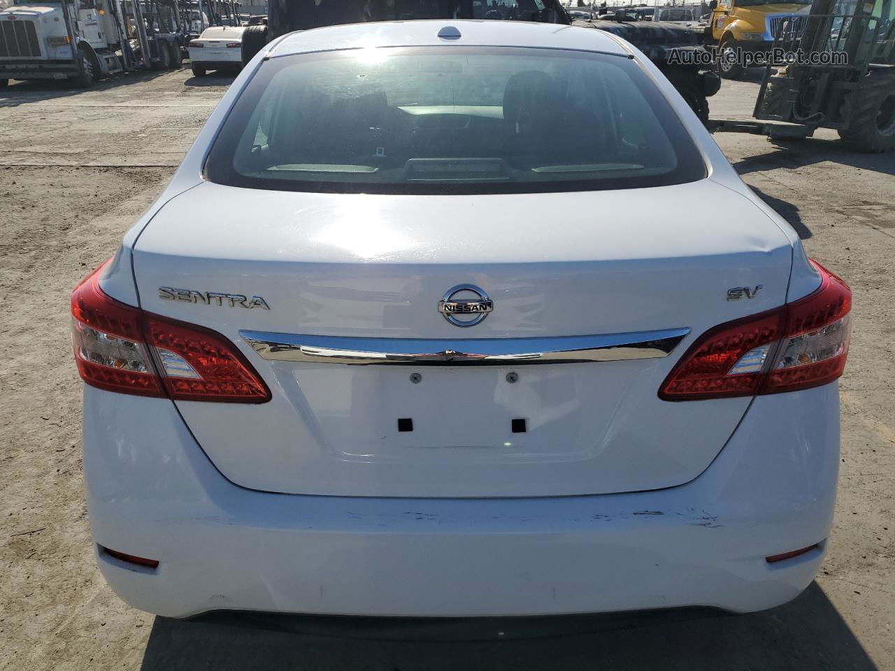 2015 Nissan Sentra S Белый vin: 3N1AB7AP5FL632512