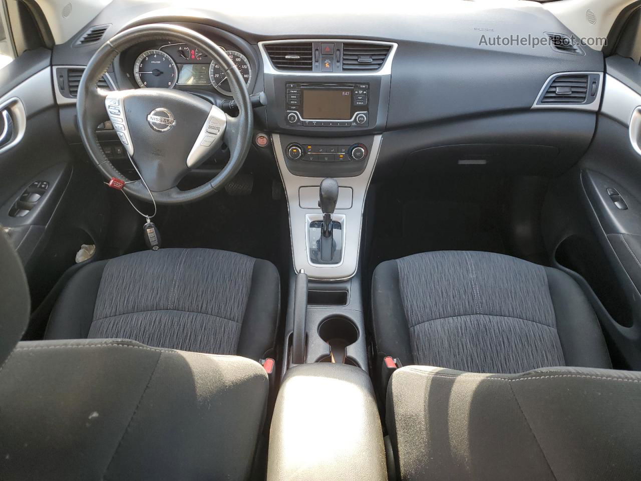 2015 Nissan Sentra S Белый vin: 3N1AB7AP5FL632512