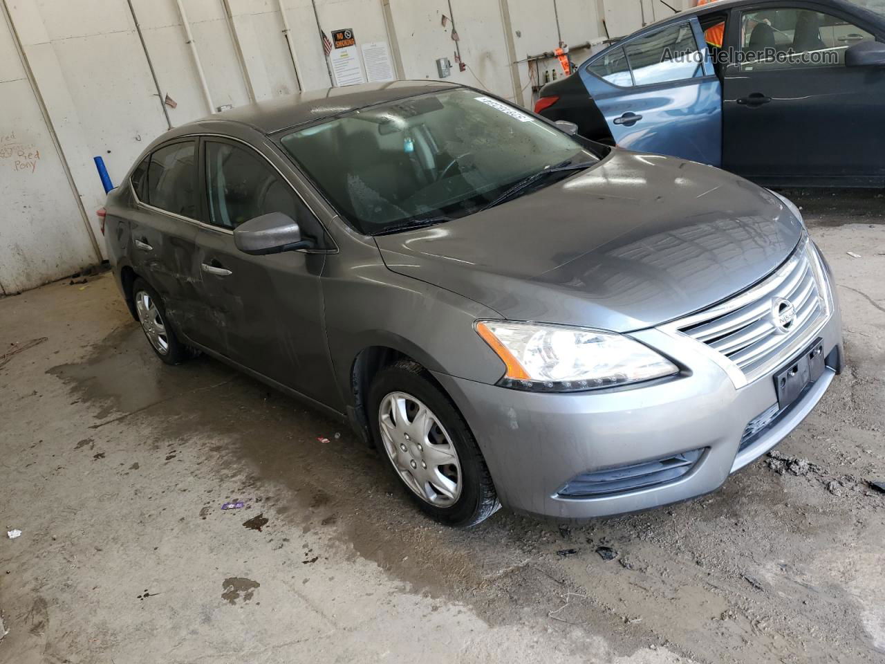 2015 Nissan Sentra S Charcoal vin: 3N1AB7AP5FL644742