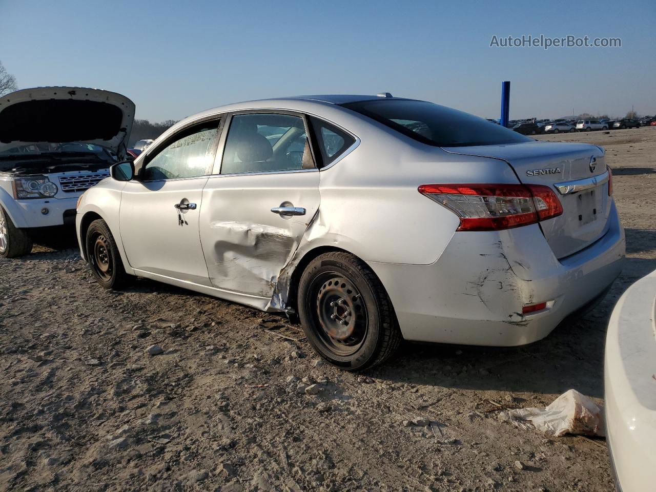 2015 Nissan Sentra S Silver vin: 3N1AB7AP5FL651979