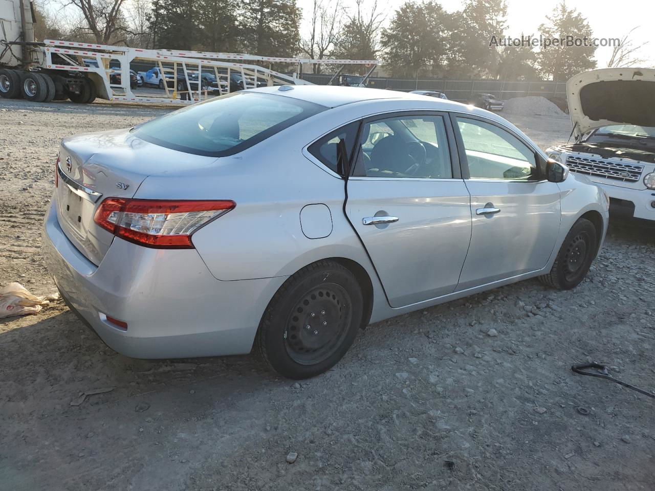 2015 Nissan Sentra S Silver vin: 3N1AB7AP5FL651979