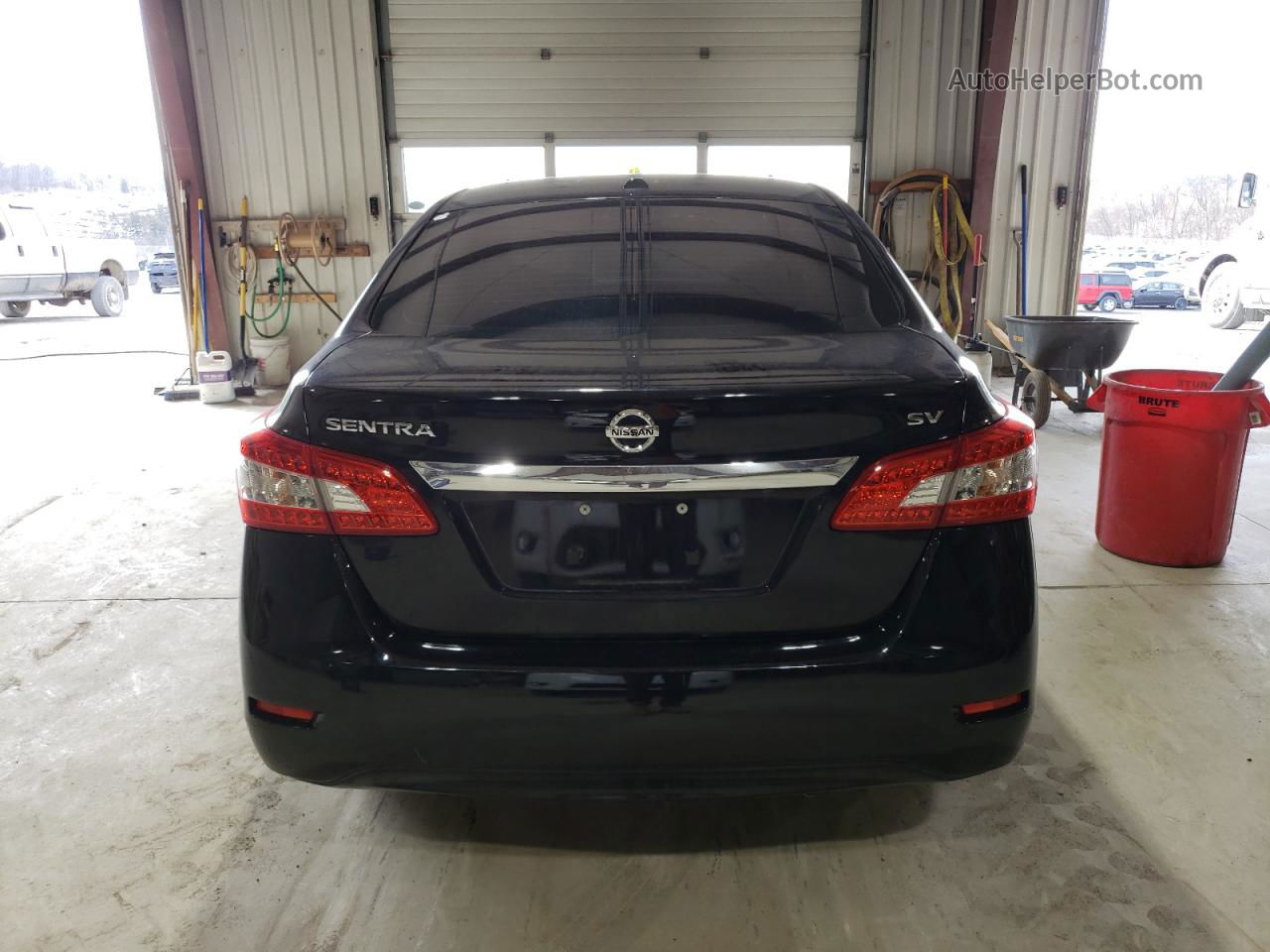 2015 Nissan Sentra S Black vin: 3N1AB7AP5FL658432