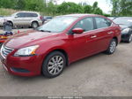 2015 Nissan Sentra Sv Бордовый vin: 3N1AB7AP5FL673142