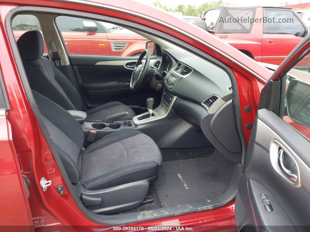 2015 Nissan Sentra Sv Бордовый vin: 3N1AB7AP5FL673142