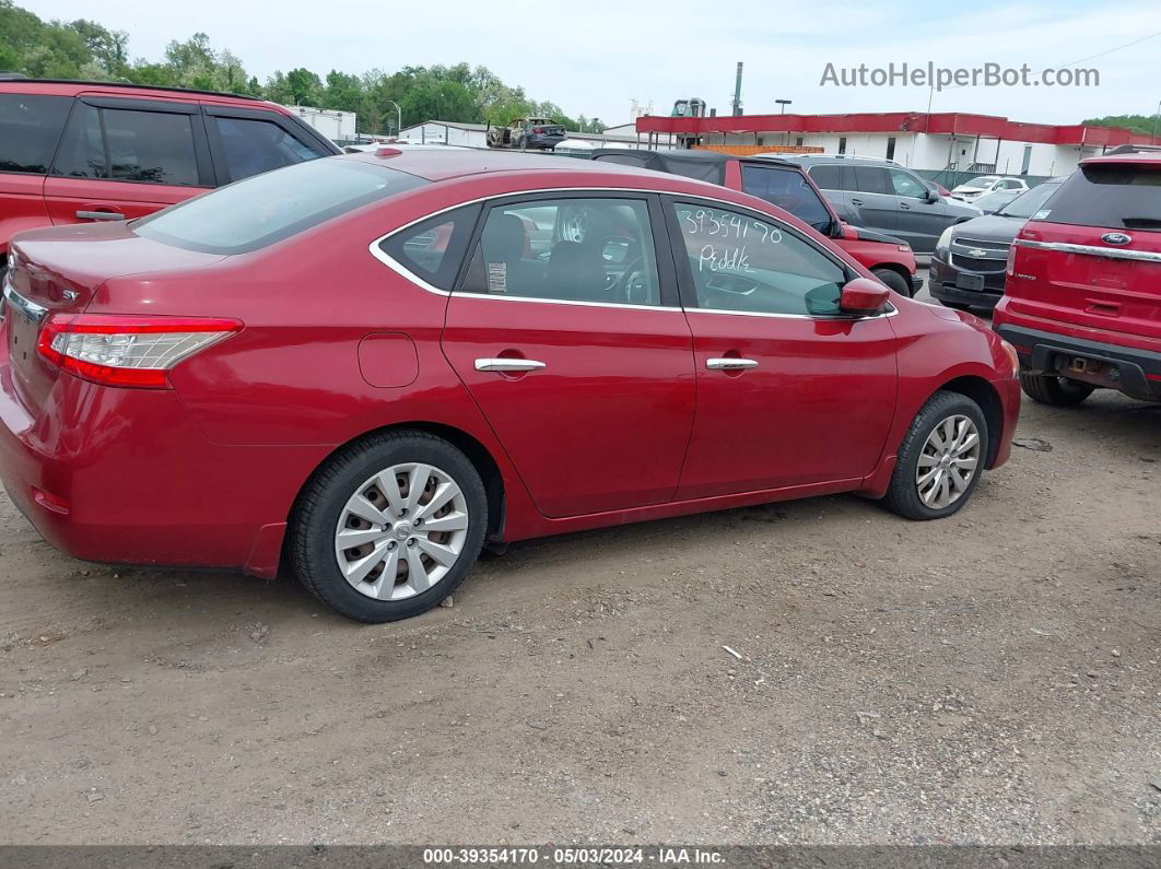 2015 Nissan Sentra Sv Burgundy vin: 3N1AB7AP5FL673142