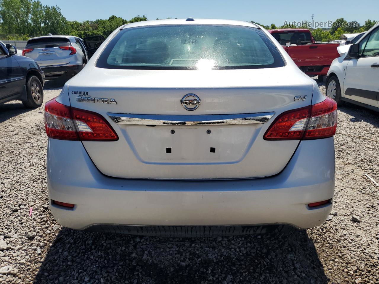 2015 Nissan Sentra S Серебряный vin: 3N1AB7AP5FL673531