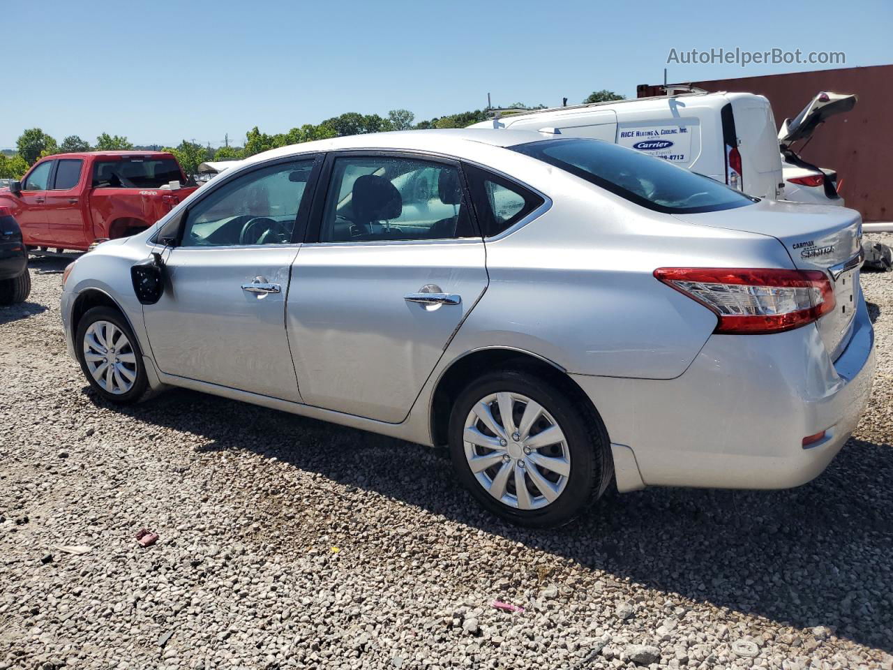 2015 Nissan Sentra S Silver vin: 3N1AB7AP5FL673531