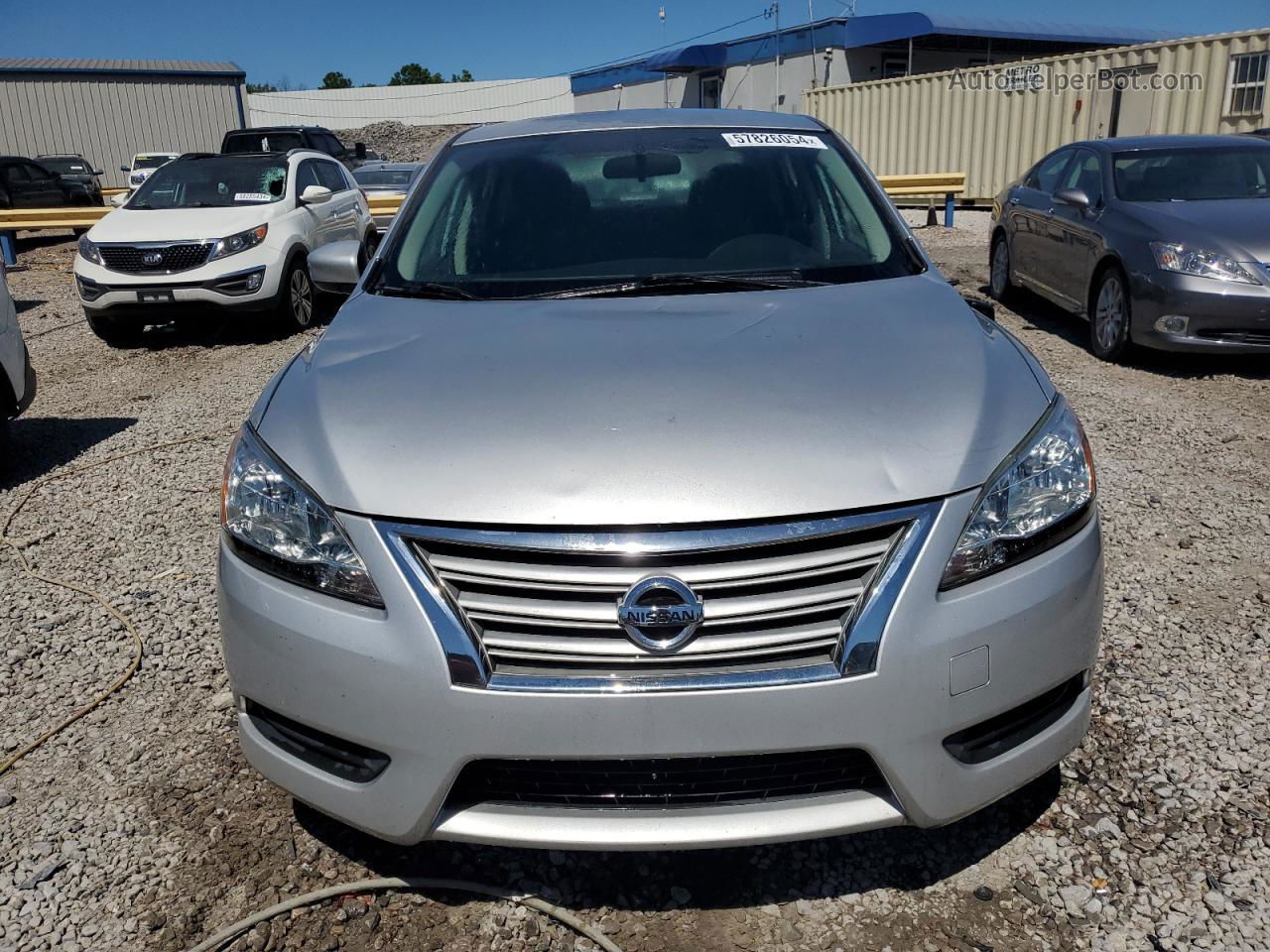 2015 Nissan Sentra S Серебряный vin: 3N1AB7AP5FL673531