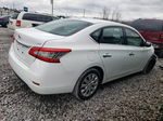 2015 Nissan Sentra S White vin: 3N1AB7AP5FL682097