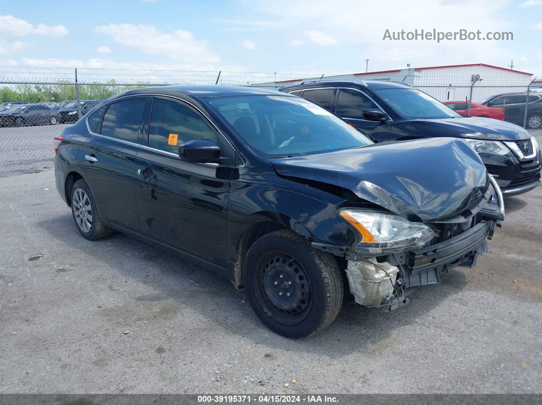 2015 Nissan Sentra Sv Черный vin: 3N1AB7AP5FY213692