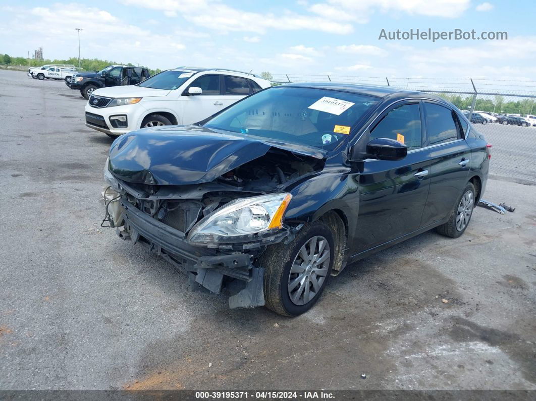 2015 Nissan Sentra Sv Черный vin: 3N1AB7AP5FY213692