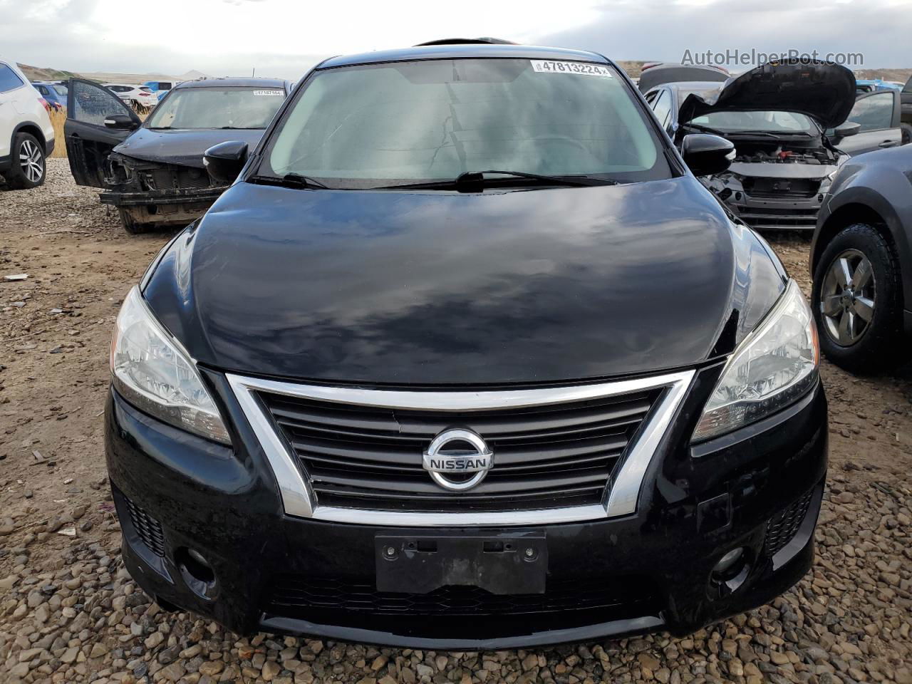 2015 Nissan Sentra S Черный vin: 3N1AB7AP5FY223669