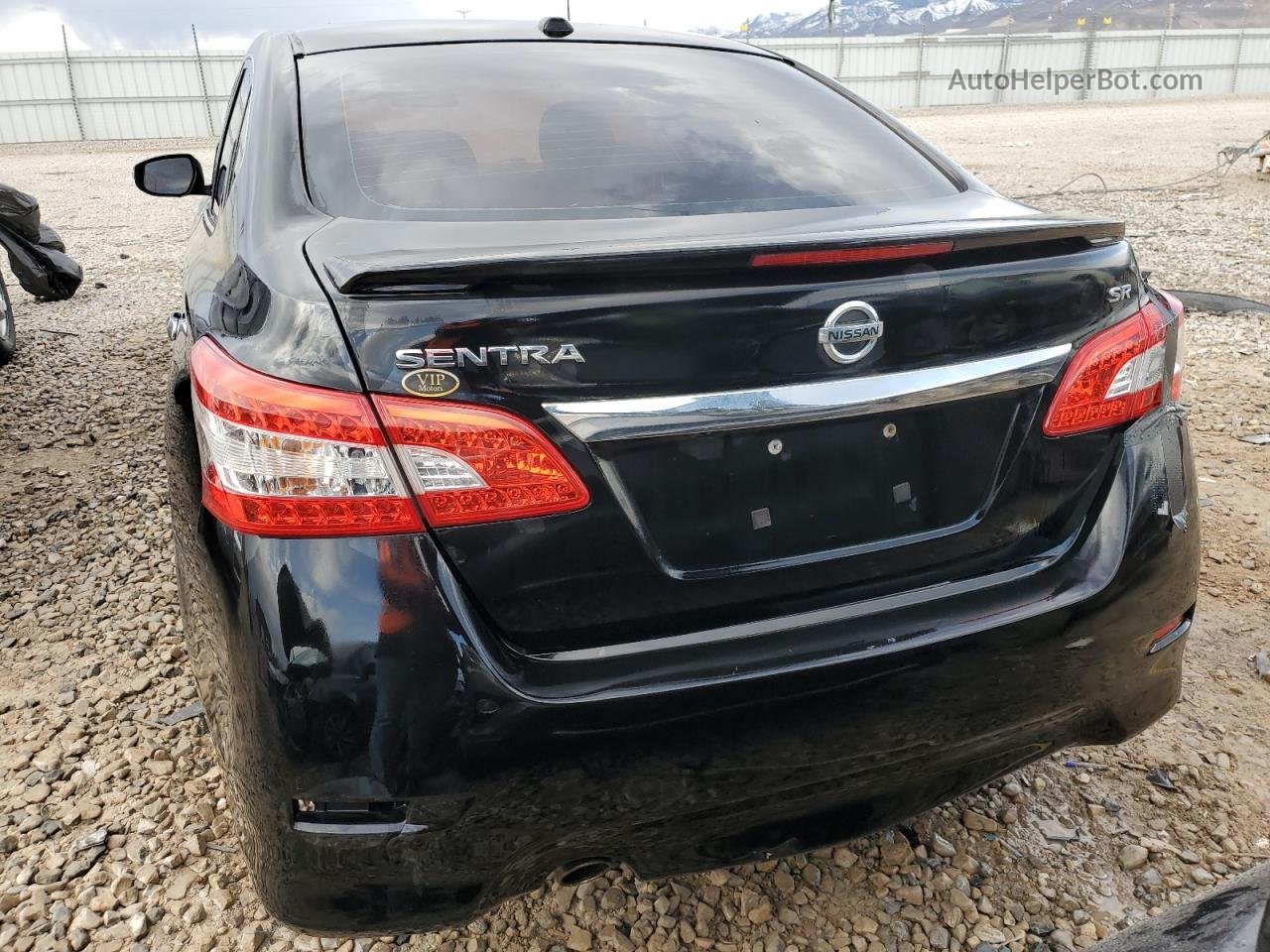 2015 Nissan Sentra S Черный vin: 3N1AB7AP5FY223669