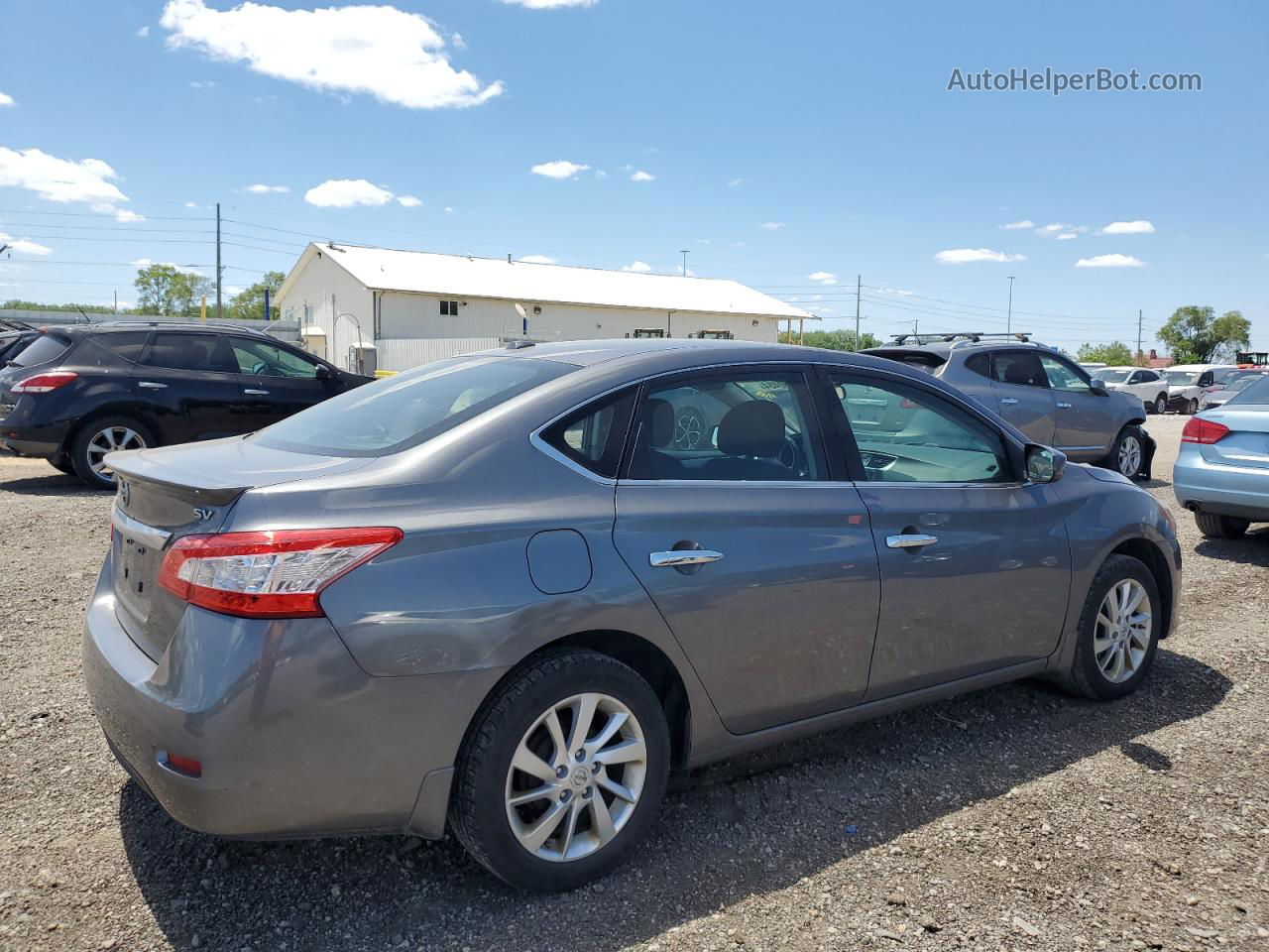 2015 Nissan Sentra S Gray vin: 3N1AB7AP5FY230198