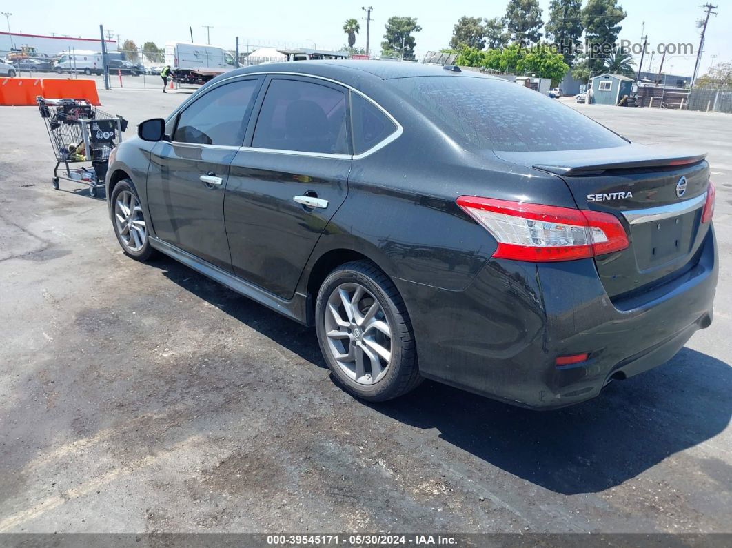 2015 Nissan Sentra Sr Black vin: 3N1AB7AP5FY235398