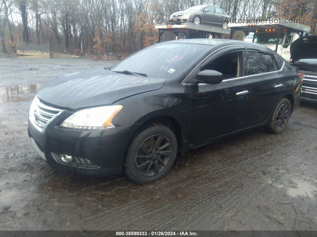 2015 Nissan Sentra Sv Black vin: 3N1AB7AP5FY246305