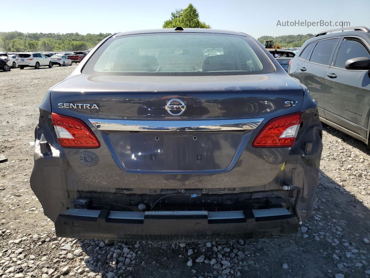 2015 Nissan Sentra S Серый vin: 3N1AB7AP5FY266702