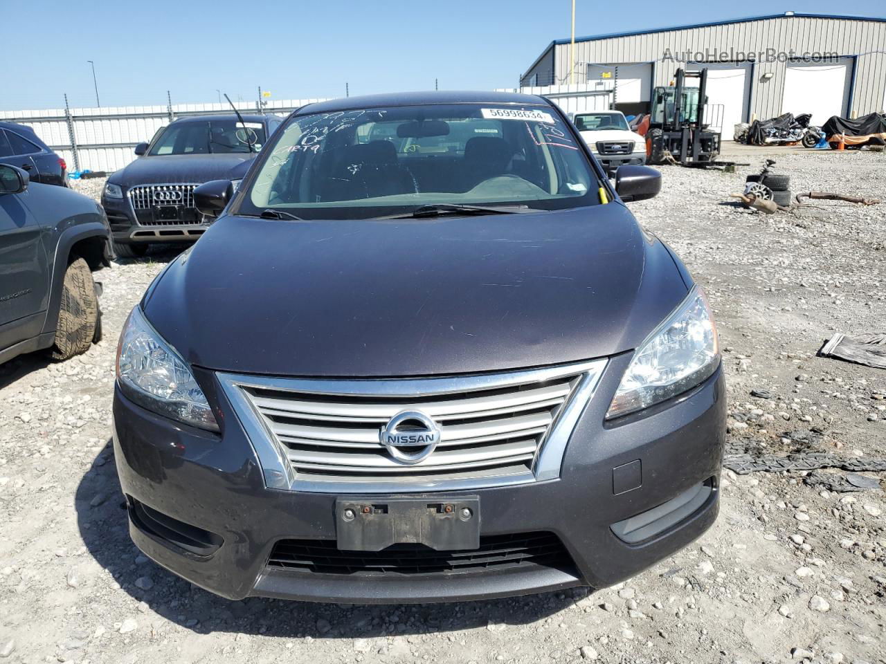 2015 Nissan Sentra S Gray vin: 3N1AB7AP5FY266702