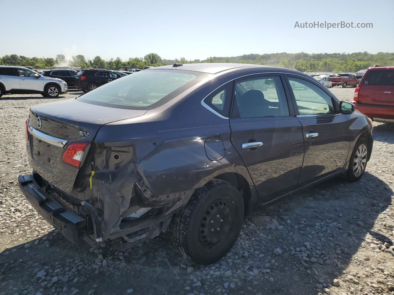 2015 Nissan Sentra S Серый vin: 3N1AB7AP5FY266702