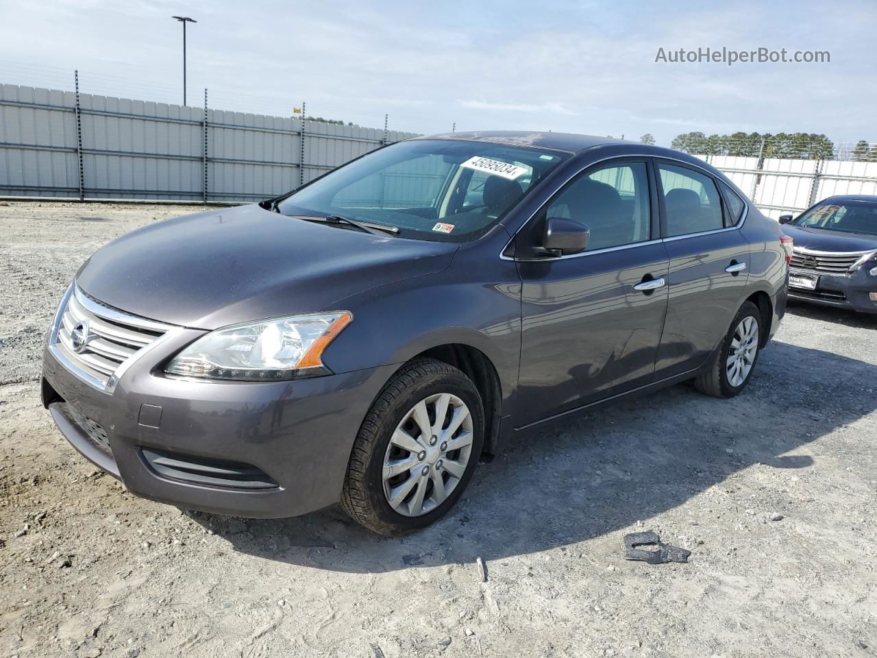 2015 Nissan Sentra S Серый vin: 3N1AB7AP5FY303103