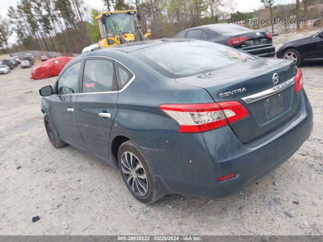 2015 Nissan Sentra Sv Blue vin: 3N1AB7AP5FY305160